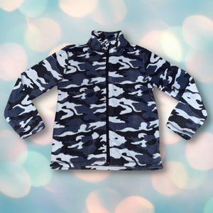 NEW WITH TAGS Youth Boy's Camo Fleece Zip Up Jacket Sweatshirt Size S